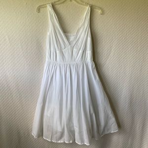 Unbranded White 100% Cotton Dress- S-M